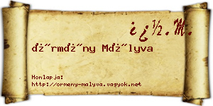 Örmény Mályva névjegykártya